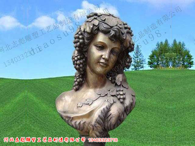 少女头像雕塑