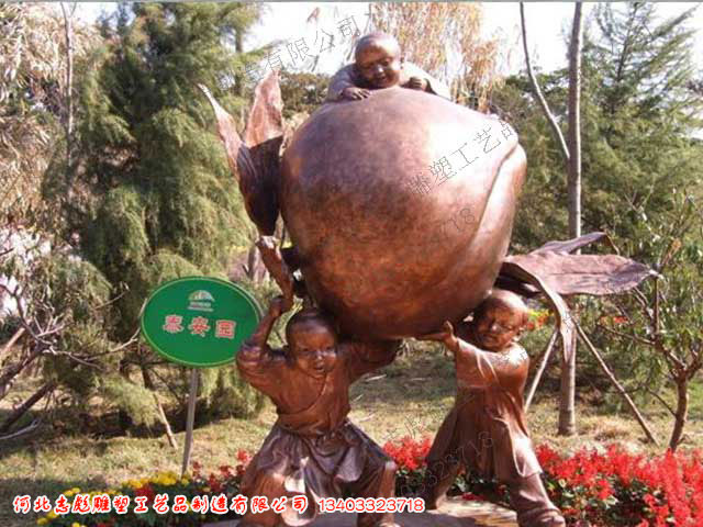 献寿铜雕塑