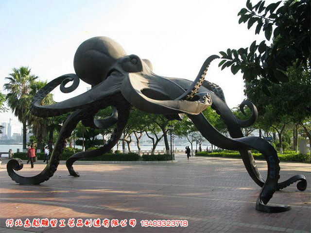 章鱼－不锈钢景观雕塑