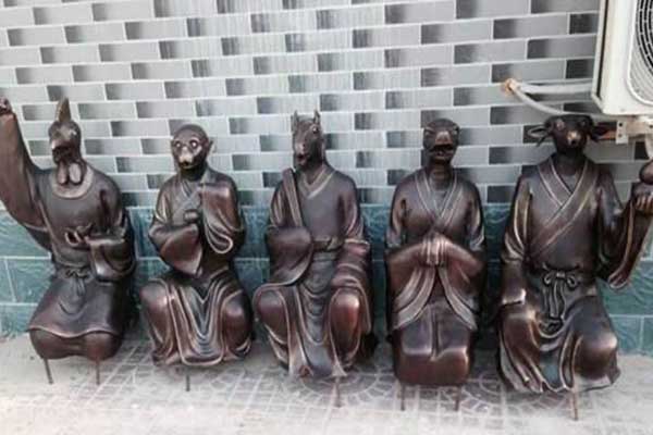 动物喷泉雕塑3