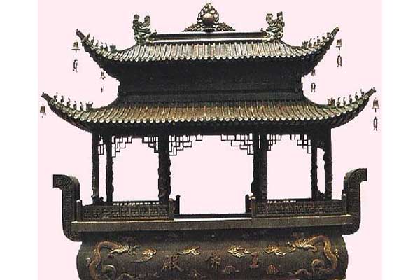 二层八龙柱香炉